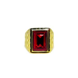 Anillo Rubí Creado Titanio18k Aveiro By Thiago Turcott®