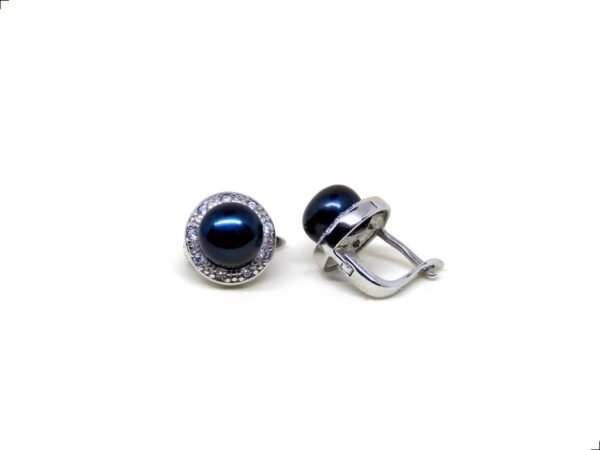 Aretes Perla Natural Tornasol Clip Plata Esterlina 925 By Thiago Turcott® - Image 2