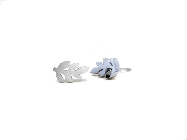 Aretes Hojas De Parra Titanio 18k By Thiago Turcott® - Image 2