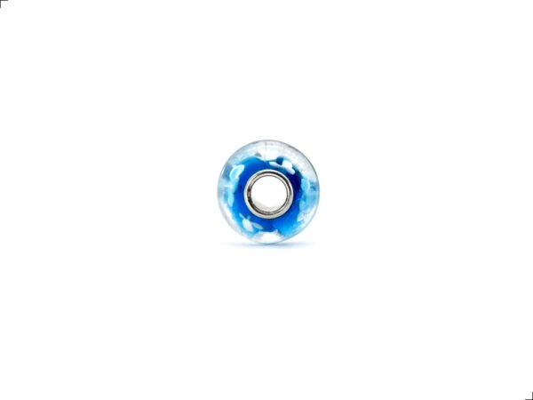 Charm Flor Blanca Murano Azul Titanio By Thiago Turcott® - Image 3