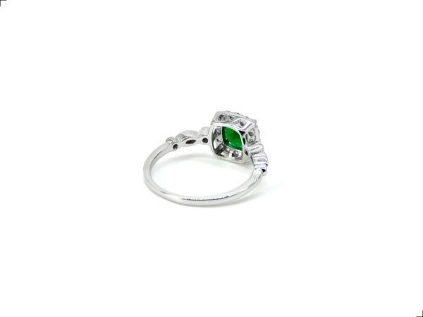 Anillo Esmeralda Plata 1ra Ley 925 Square By Thiago Turcott® - Image 4