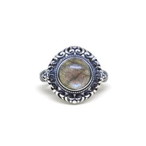 Anillo Labradorita Plata 1ra Ley 925 Baroque By Thiago Turcott®