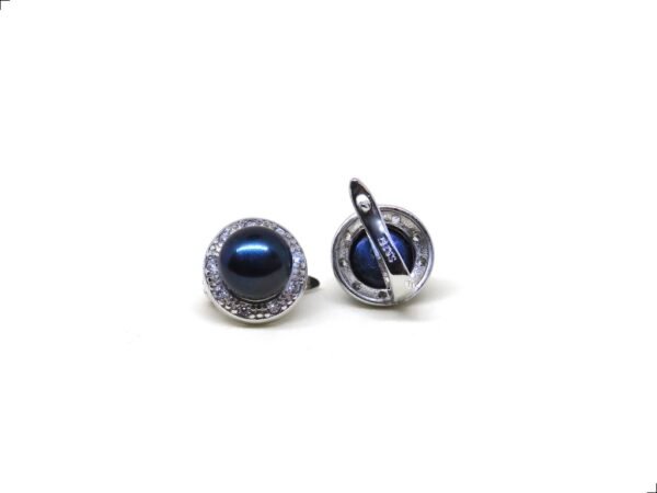 Aretes Perla Natural Tornasol Clip Plata Esterlina 925 By Thiago Turcott® - Image 4