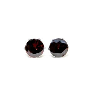 Aretes Granate Creado Titanio 18k 10 Mm By Thiago Turcott®
