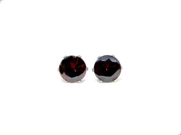 Aretes Granate Creado Titanio 18k 10 Mm By Thiago Turcott®