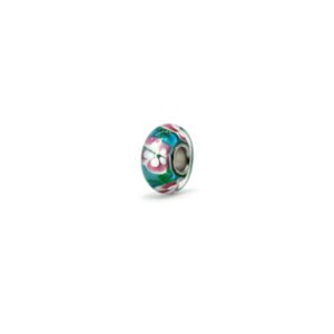 Charm Murano Verde Flores Titanio 18k By Thiago Turcott®