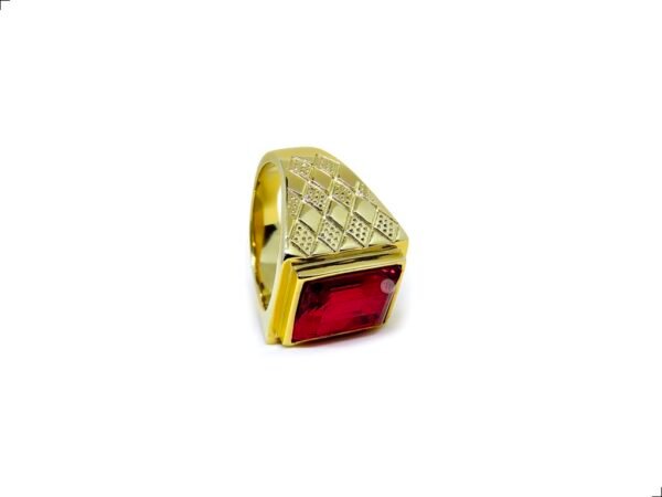 Anillo Rubí Creado Titanio18k Aveiro By Thiago Turcott® - Image 5