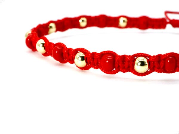 Pulsera Shambhala Roja Oro 14k By Thiago Turcott® - Image 2