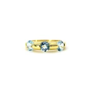 Anillo Topaz 3 Punti Plata 1ra Ley 925 By Thiago Turcott®
