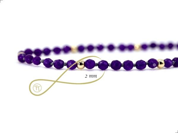 Pulsera Amatista Facciata Oro Italiano 14k By Thiago Turcott® - Image 4