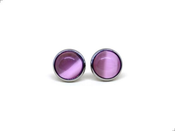 Aretes Ojo De Gato Button Titanio 18k By Thiago Turcott®