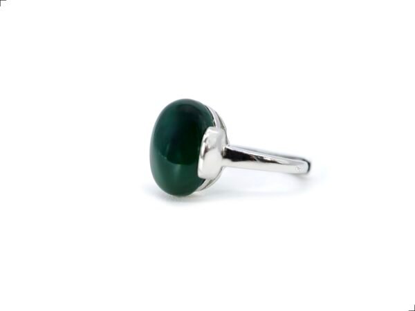 Anillo Jade Plata 1ra Ley 925 Dome Ajustable By Thiago Turcott® - Image 2