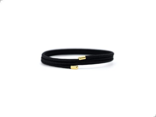 Pulsera Lucky Rope Negra Magnética By Thiago Turcott®