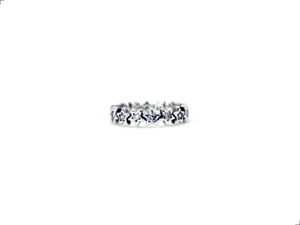 Anillo Churumbela De Estrellas Plata De 1ra Ley 925