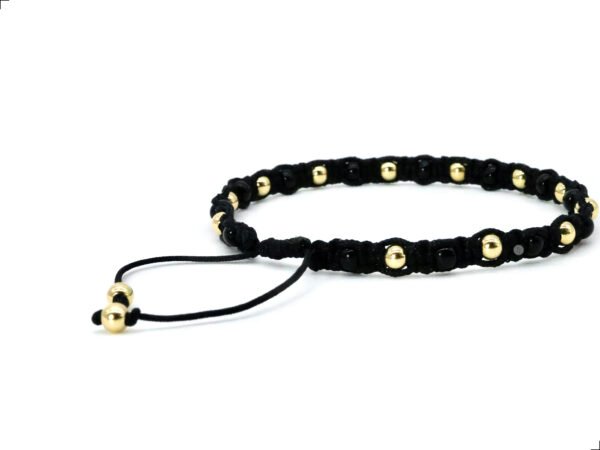 Pulsera Shambhala Negra Oro 14k By Thiago Turcott® - Image 3