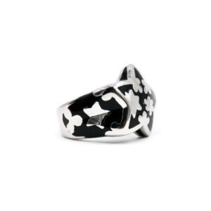 Anillo Titanio 18k Estrellas Tréboles By Thiago Turcott®
