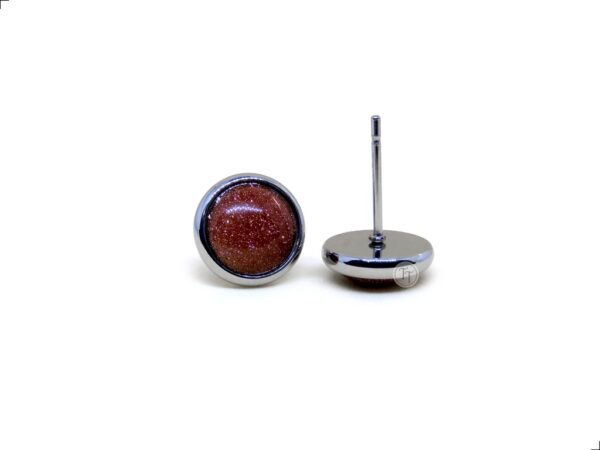 Aretes Venturina Button Titanio 18k By Thiago Turcott® - Image 3