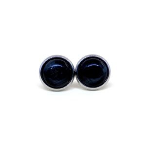 Aretes Ágata Button Titanio 18k By Thiago Turcott®