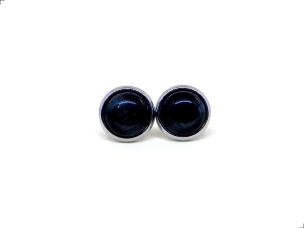 Aretes Ágata Button Titanio 18k By Thiago Turcott®