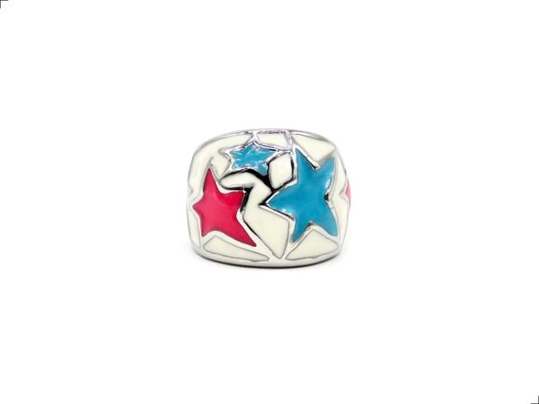 Anillo Titanio 18k Estrellas Enamel By Thiago Turcott®