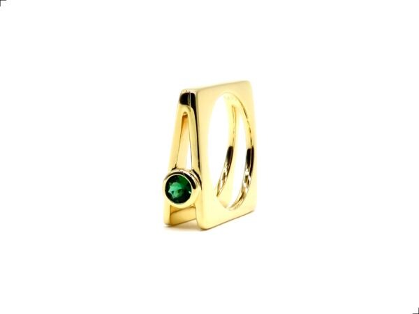 Anillo Esmeralda Plata 1ra Ley 925 Livre By Thiago Turcott® - Image 2
