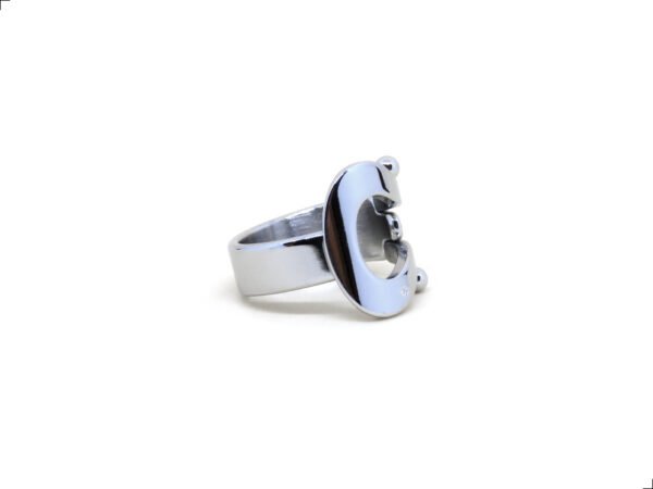 Anillo Bola Cinturón Punto Titanio 18k By Thiago Turcott® - Image 2