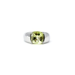 Anillo Cuarzo Limón Plata De 1ra Ley 925 By Thiago Turcott®