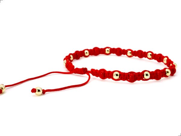 Pulsera Shambhala Roja Oro 14k By Thiago Turcott® - Image 3
