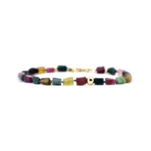 Pulsera Turmalina Brut Oro Italiano 14k By Thiago Turcott®