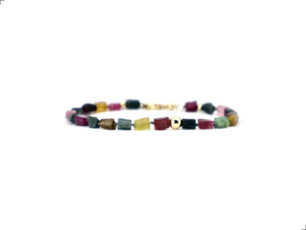 Pulsera Turmalina Brut Oro Italiano 14k By Thiago Turcott®