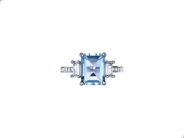 Anillo Topaz Solitario Plata De 1ra Ley 925 By Thiago Turcott® - Image 2