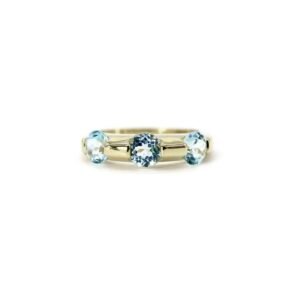 Anillo Topaz 3 Punti Plata 1ra Ley 925 By Thiago Turcott®