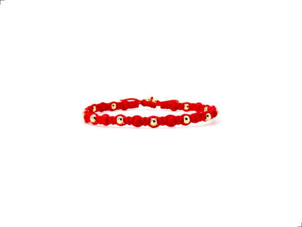 Pulsera Shambhala Roja Oro 14k By Thiago Turcott®