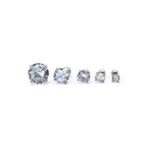 Set 5 Pares Broqueles Titanio 18k By Thiago Turcott®
