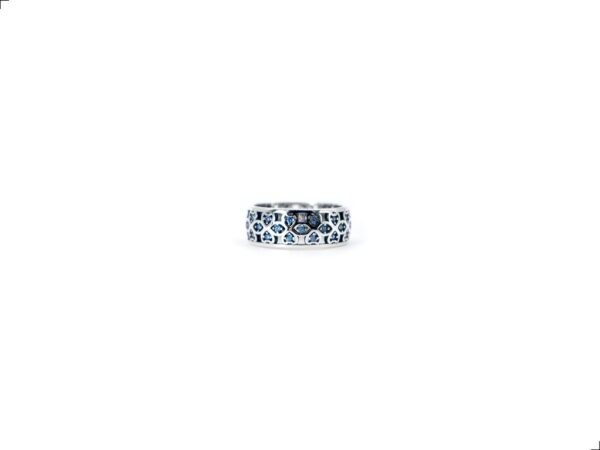 Anillo Topaz Encaje Plata 1ra Ley 925 By Thiago Turcott®