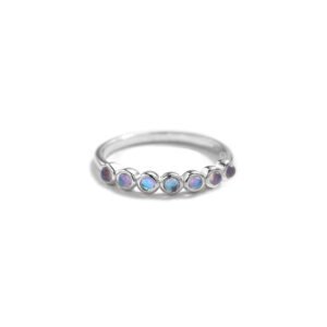 Anillo Piedra Luna Camino Balls Plata 1ra Ley 925 By Thiago Turcott®