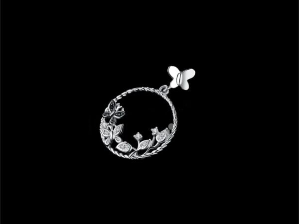 Collar Espinela Plata 1ra Ley 925 Mariposa Thiago Turcott® - Image 2
