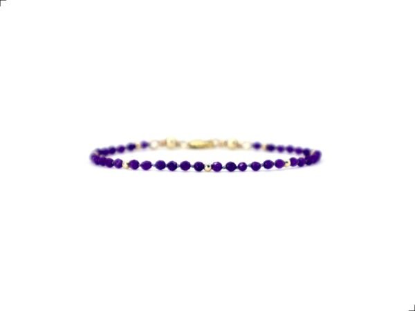 Pulsera Amatista Facciata Oro Italiano 14k By Thiago Turcott®