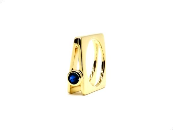 Anillo Zafiro Plata 1ra Ley 925 Livre By Thiago Turcott® - Image 2