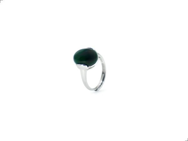 Anillo Jade Plata 1ra Ley 925 Dome Ajustable By Thiago Turcott® - Image 4