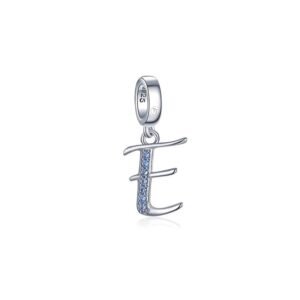 Charm Letra E Topaz Plata 1ra Ley 925 By Thiago Turcott®