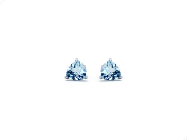 Aretes Topaz Triángulo Plata 1ra Ley 925 By Thiago Turcott®