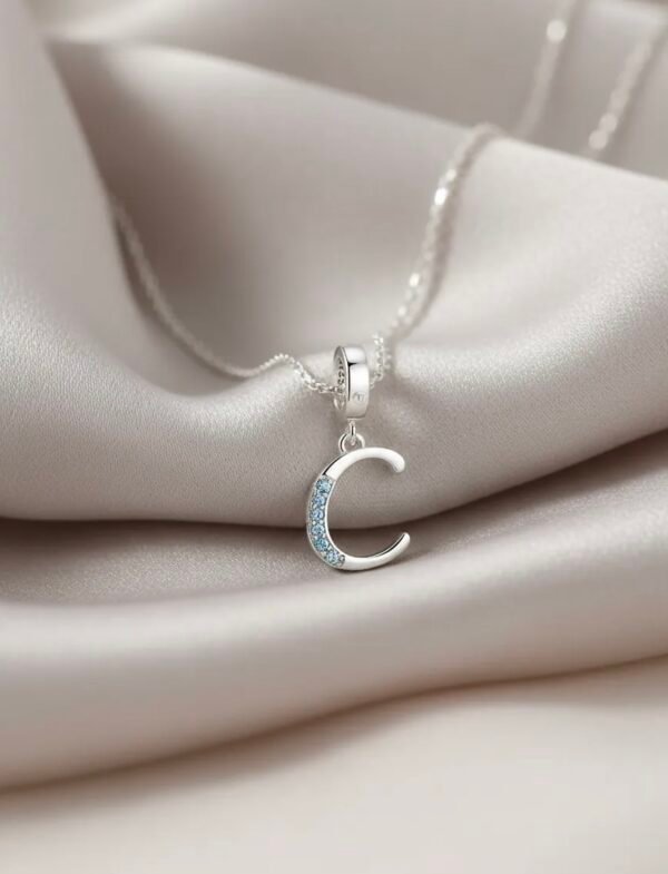 Charm Letra C Topaz Plata 1ra Ley 925 By Thiago Turcott® - Image 3