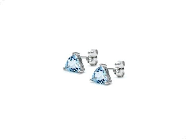 Aretes Topaz Triángulo Plata 1ra Ley 925 By Thiago Turcott® - Image 2