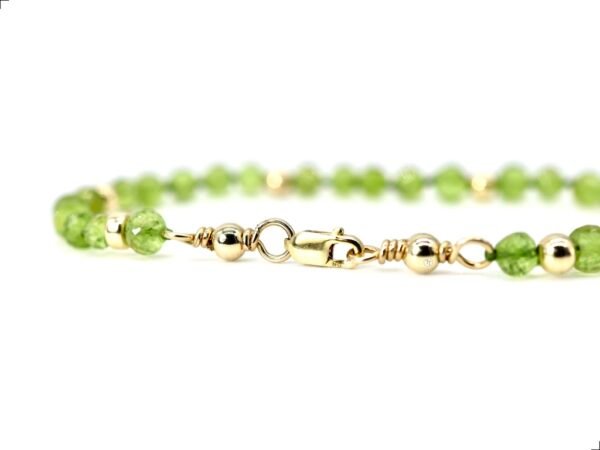 Pulsera Peridoto Oro Italiano 14k By Thiago Turcott® - Image 3