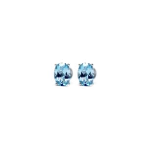 Aretes Solitarios Topaz Plata 1ra Ley 925 By Thiago Turcott®