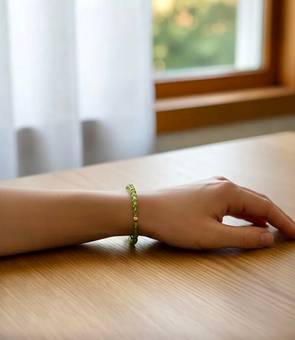 Pulsera Peridoto Oro Italiano 14k By Thiago Turcott® - Image 4