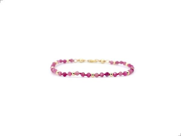 Pulsera Ópalo Rosa Natural Oro 14k By Thiago Turcott®
