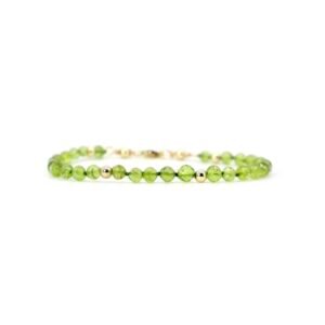 Pulsera Peridoto Oro Italiano 14k By Thiago Turcott®