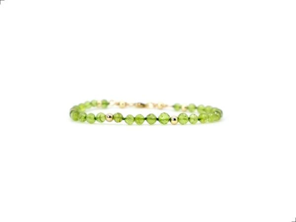 Pulsera Peridoto Oro Italiano 14k By Thiago Turcott®